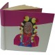 CARNET D'OR - FUSCHIA et BLANC - Peinture acrylique