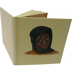 CARNET D'OR - CUIR BEIGE - peinture acrylique